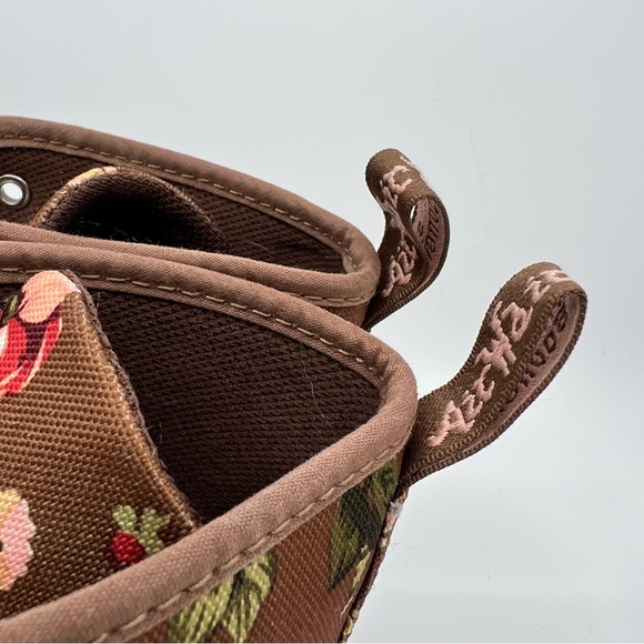 DR. MARTENS 8 Shoreditch Floral Rose Canvas Victorian Boots Low Profile - Picture 8 of 10